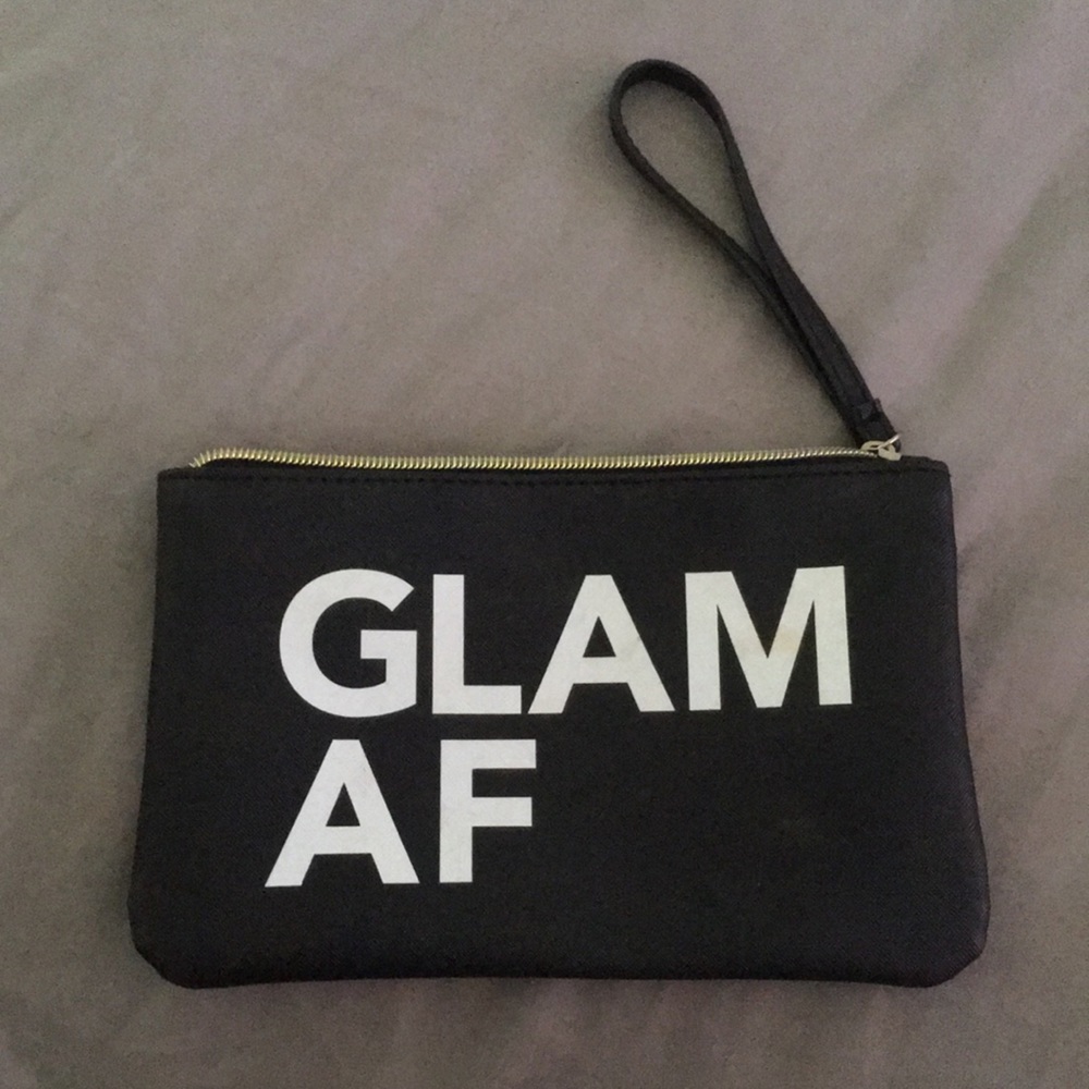 Glam AF makeup bag/wristlet